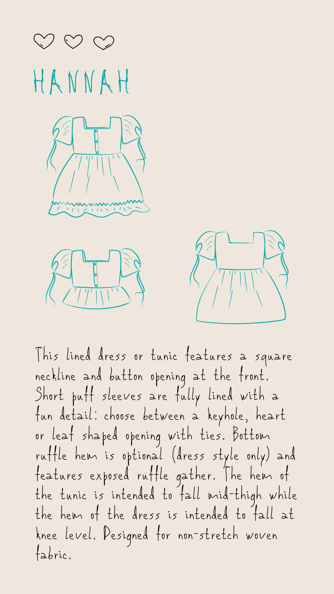 Downloadable Girls Dress Pattern for Beginners sewing pattern for kids Easily Made Patterns Downloadable Girls Dress Pattern for Beginners sewing pattern for kids Easily Made Patterns