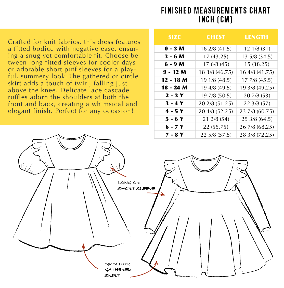 Willow dress sewing pattern for girls Easily Made Patterns Willow dress sewing pattern for girls Easily Made Patterns