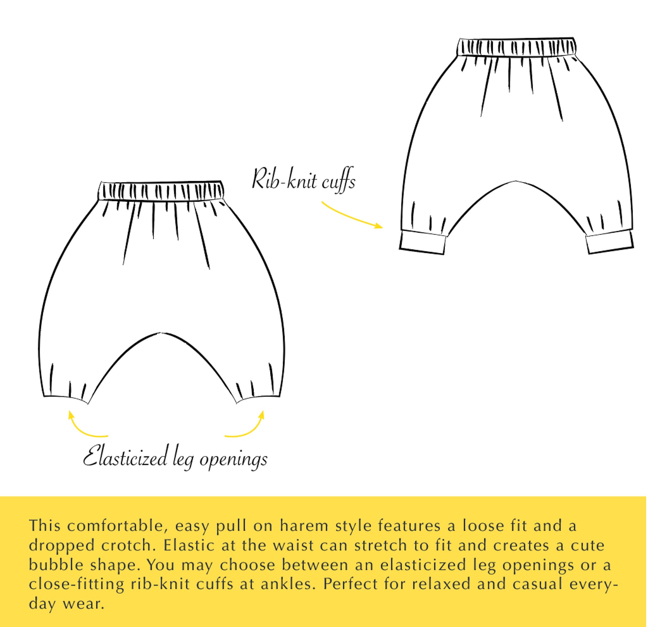 Stylish HAREM PANTS  DIY pattern to sew them  Sew Guide